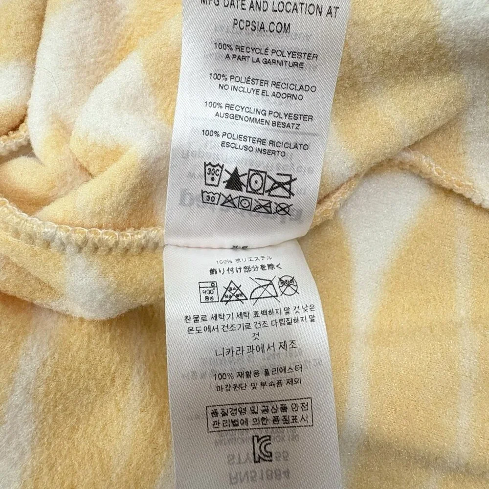 Patagonia Synchilla Snap-T Pullover Eucalyptus Fronds Vela Peach Yellow Women S - Picture 9 of 9